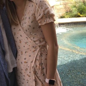 Faithful The Brand Low to High Pink Floral Dress